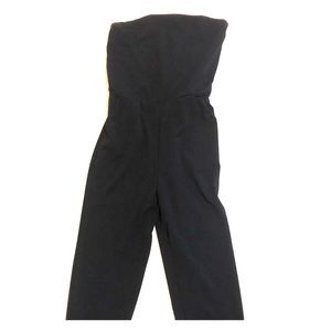 black long pant romper